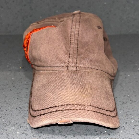 Authentic Wildlife Series Brown Hat Adjustable Ball Cap Curved Bill - Picture 2 of 6
